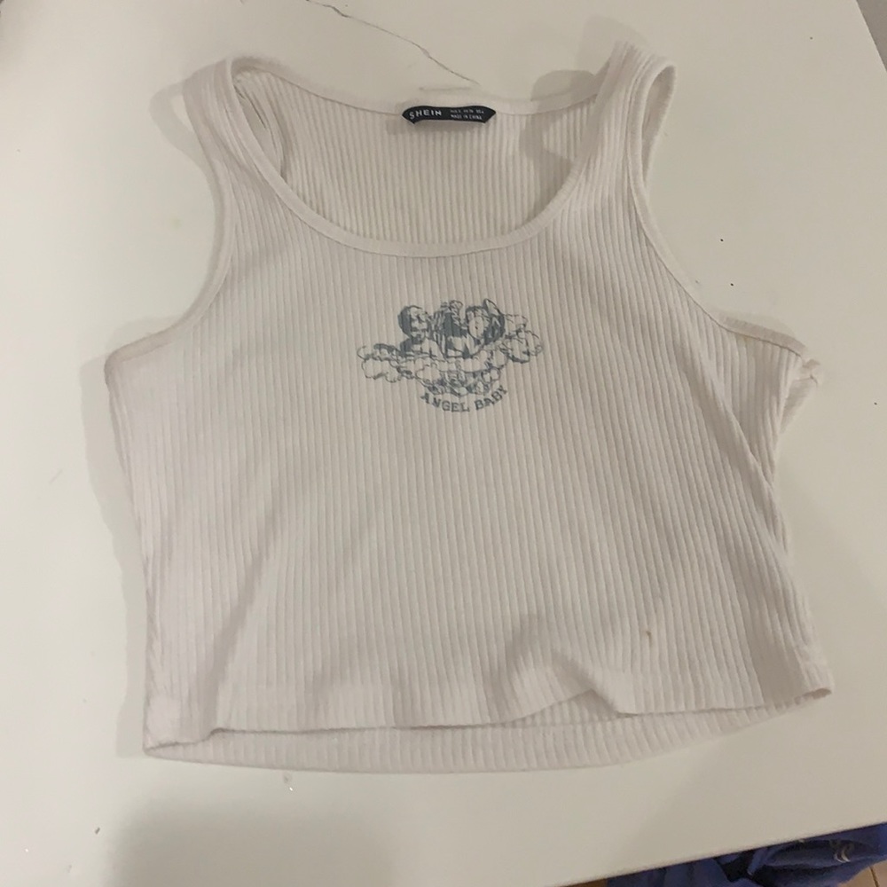 White tank top